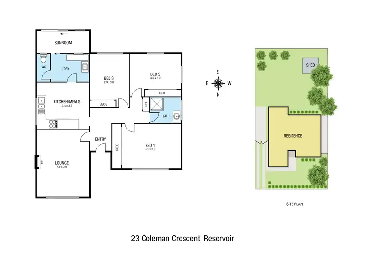 Floorplan of Homely house listing, 23 Coleman Crescent, Reservoir VIC 3073