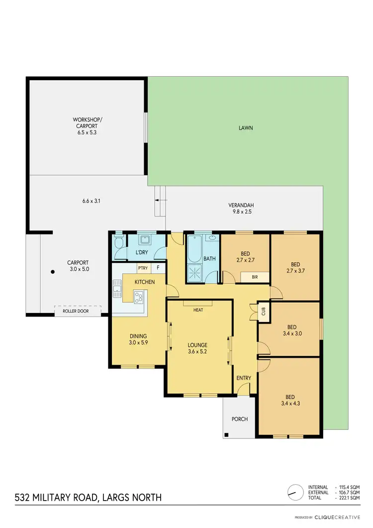 Floorplan of Homely house listing, 532 Military Road, Largs North SA 5016