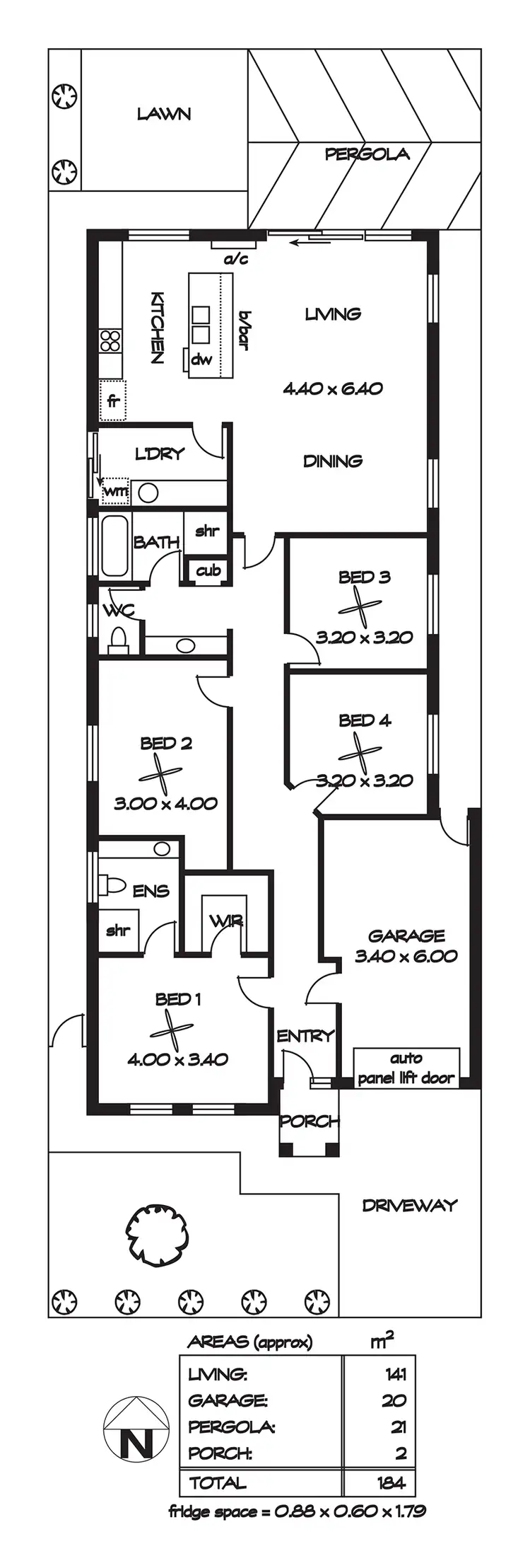 Floorplan of Homely house listing, 31 Chateau Avenue, Andrews Farm SA 5114