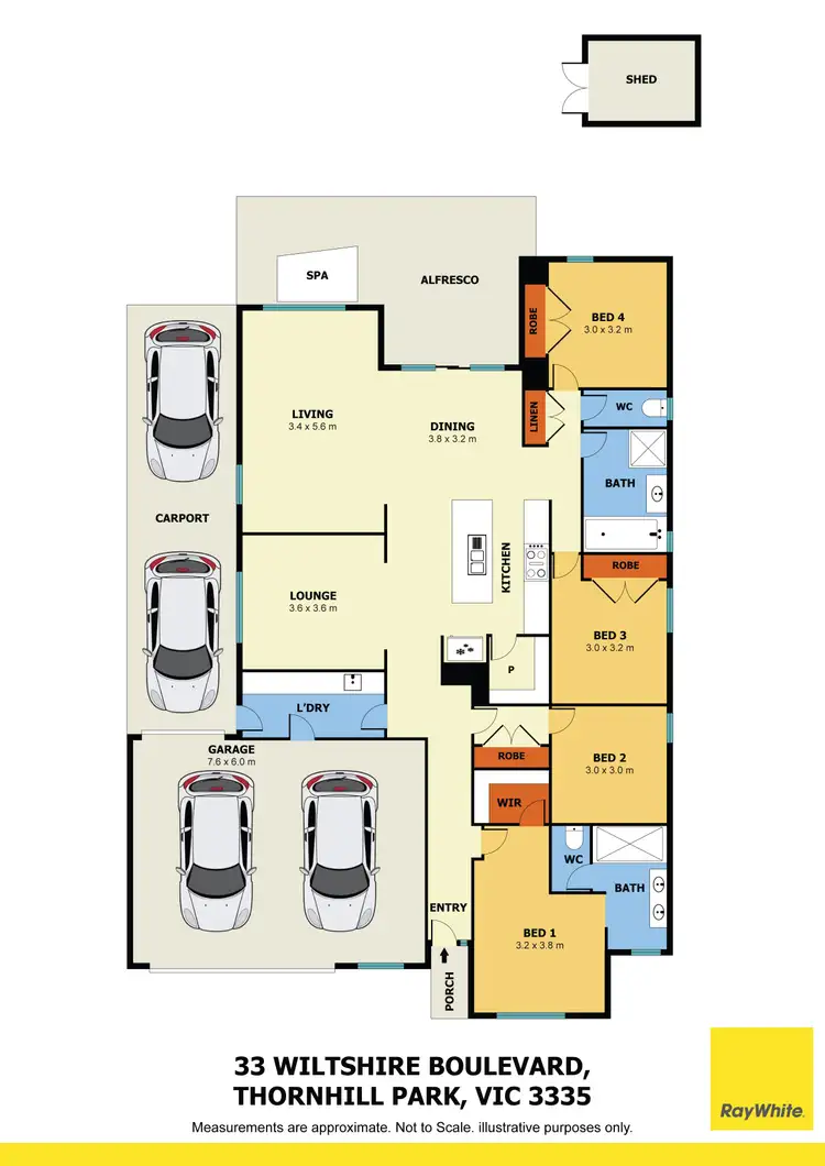 Floorplan of Homely house listing, 33 Wiltshire Boulevard, Thornhill Park VIC 3335