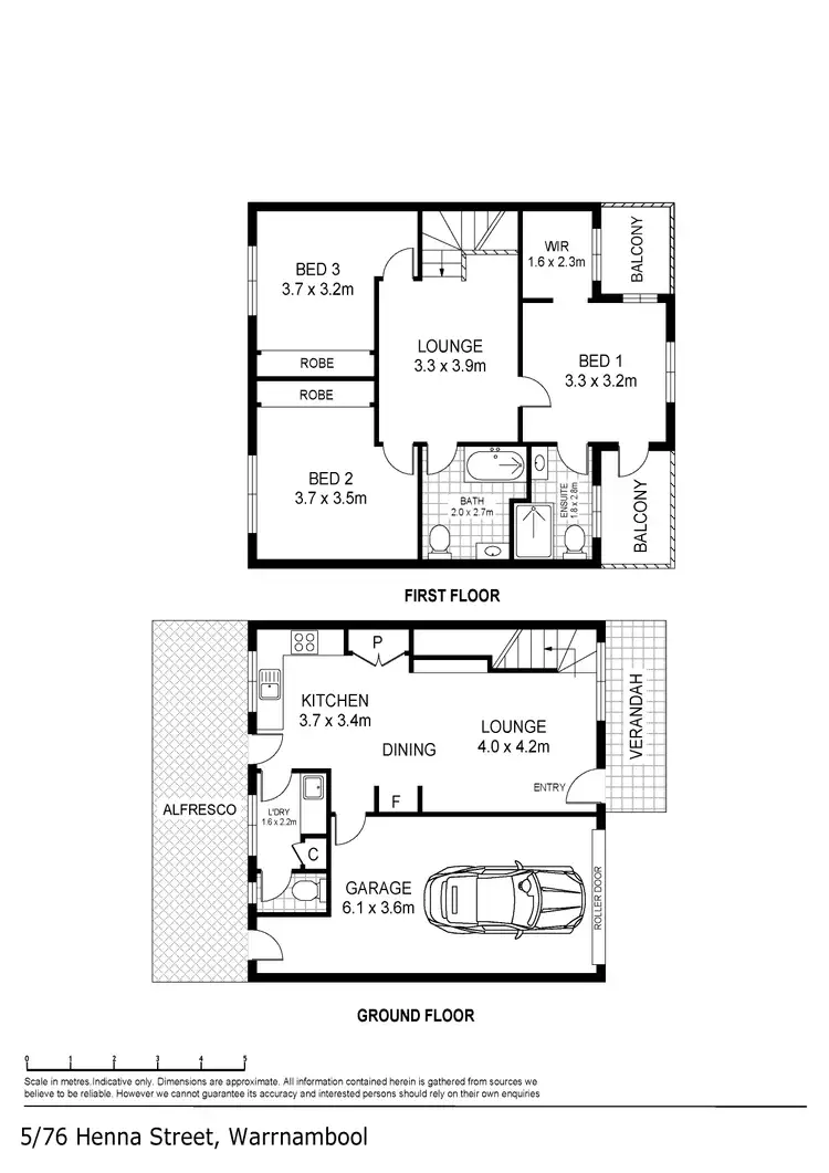 Floorplan of Homely unit listing, 5/76 Henna Street, Warrnambool VIC 3280