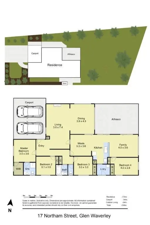 Floorplan of Homely house listing, 17 Northam Street, Glen Waverley VIC 3150