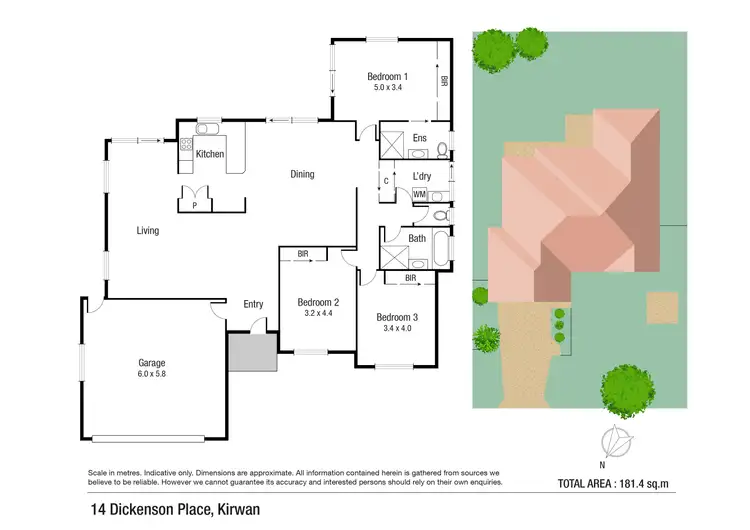 Floorplan of Homely house listing, 14 Dickenson Place, Kirwan QLD 4817