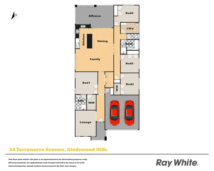 Floorplan of Homely house listing, 24 Tarrawarra Avenue, Gledswood Hills NSW 2557