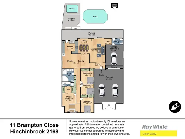 Floorplan of Homely house listing, 11 Brampton Close, Hinchinbrook NSW 2168