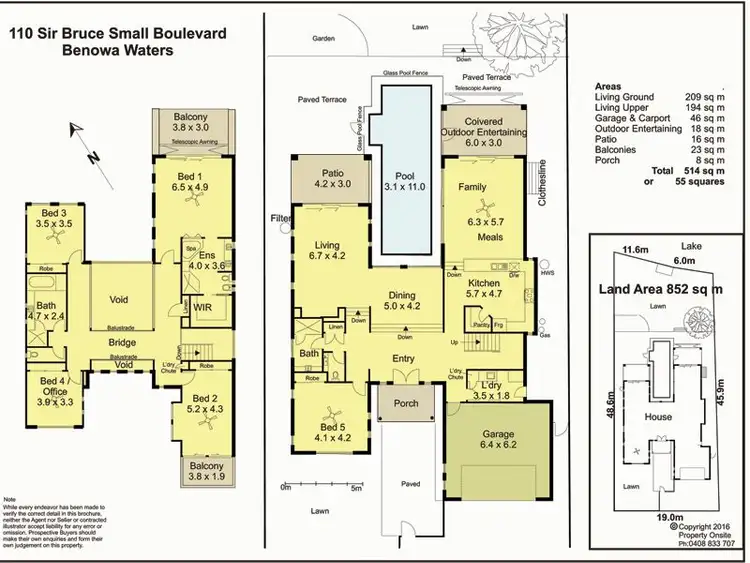 Floorplan of Homely house listing, 110 Sir Bruce Small Boulevard, Benowa Waters QLD 4217