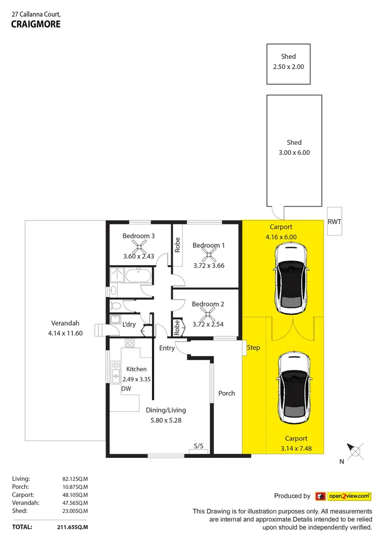 Floorplan of Homely house listing, 27 Callanna Court, Craigmore SA 5114
