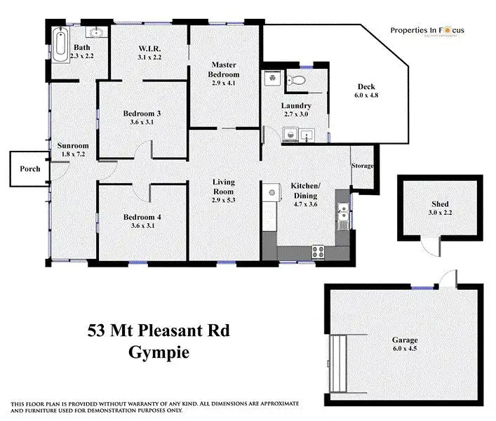 Floorplan of Homely house listing, 53 Mount Pleasant Road, Gympie QLD 4570
