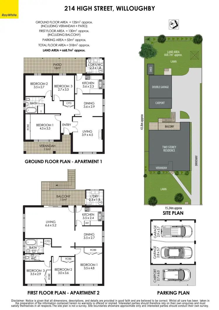 Floorplan of Homely house listing, 214 High Street, Willoughby NSW 2068