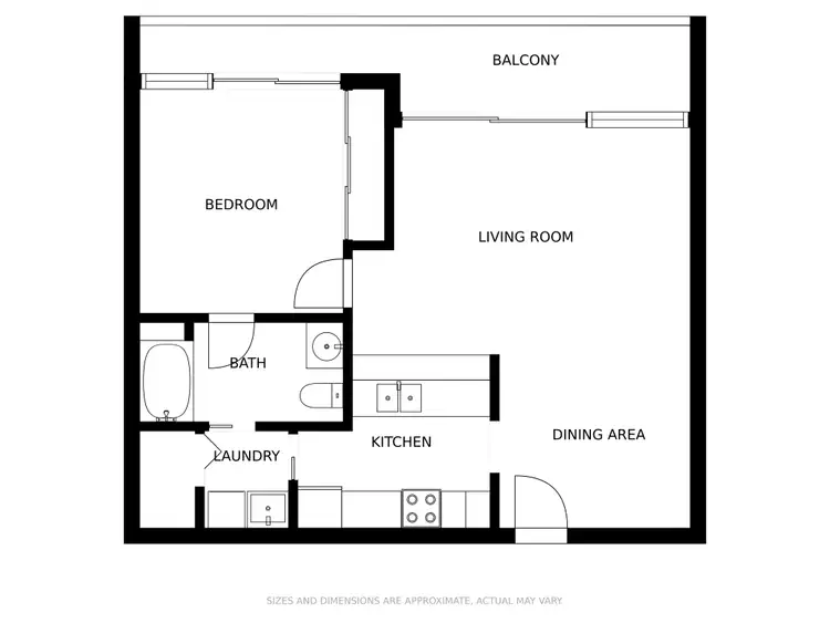 Floorplan of Homely unit listing, 203/12 Enderley Avenue, Surfers Paradise QLD 4217