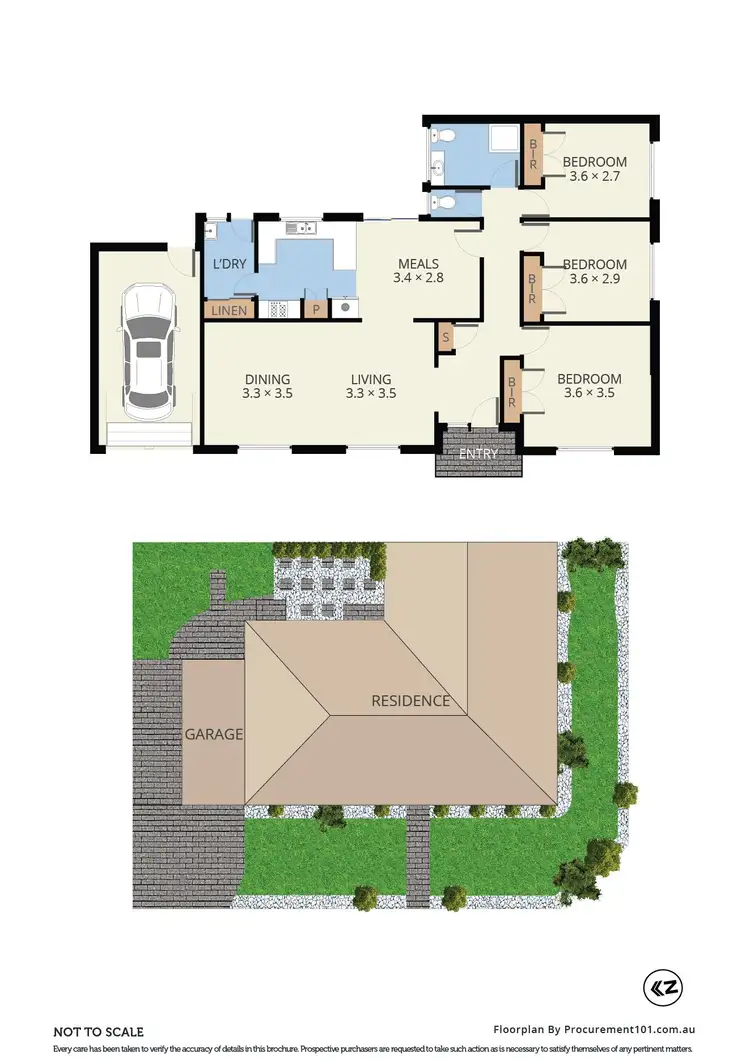 Floorplan of Homely unit listing, 1/39 View Road, Springvale VIC 3171