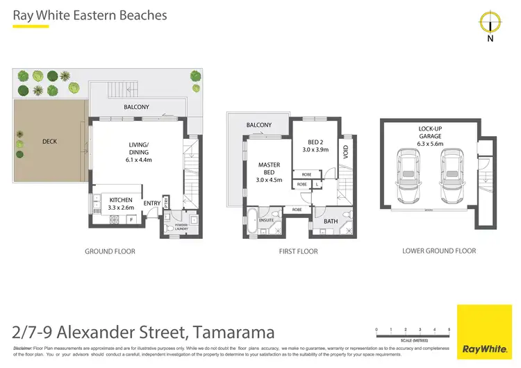 Floorplan of Homely townhouse listing, 2/7 Alexander Street, Tamarama NSW 2026