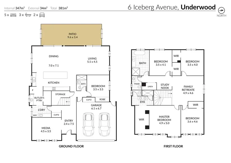 Floorplan of Homely house listing, 6 Iceberg Avenue, Underwood QLD 4119