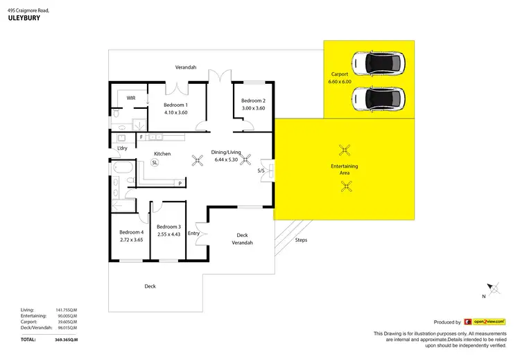 Floorplan of Homely house listing, 495 Craigmore Road, Uleybury SA 5114