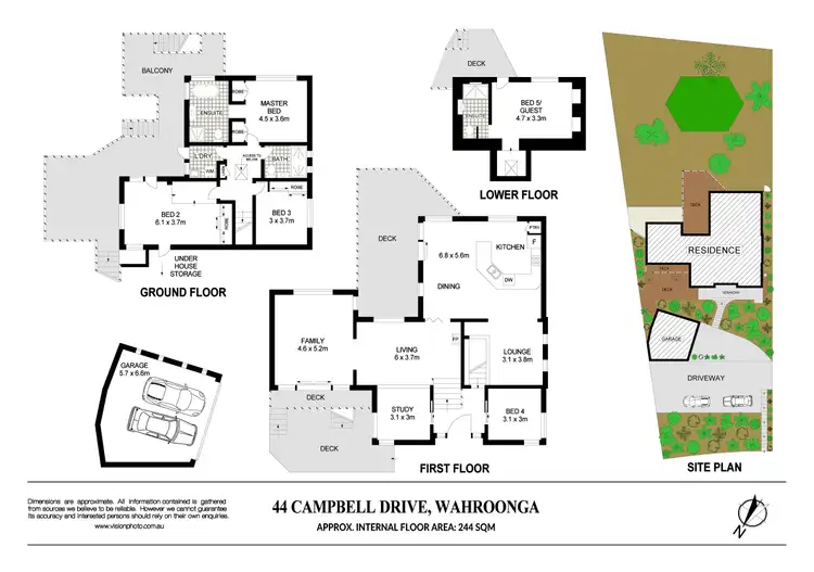 Floorplan of Homely house listing, 44 Campbell Drive, Wahroonga NSW 2076