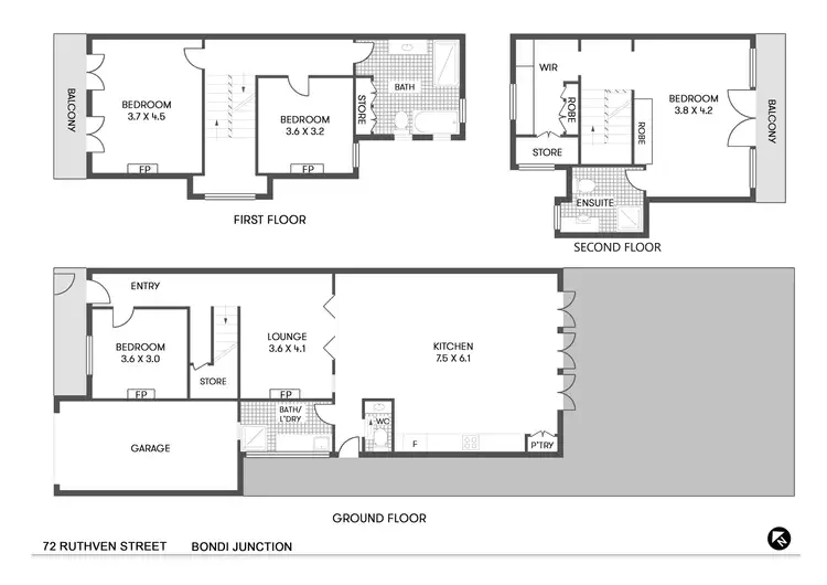 Floorplan of Homely house listing, 72 Ruthven Street, Bondi Junction NSW 2022