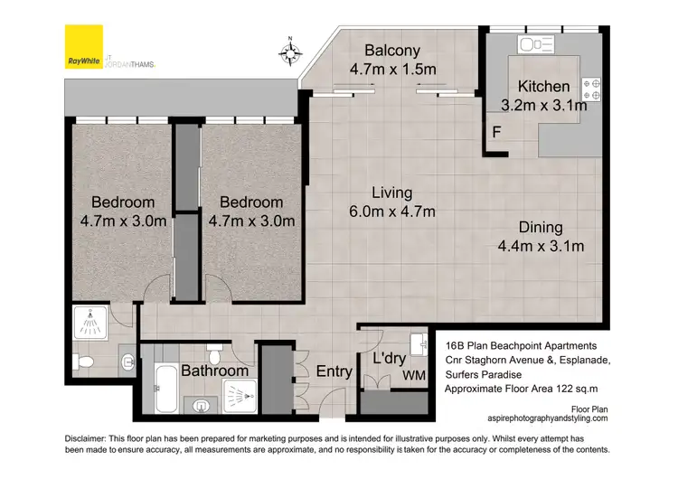 Floorplan of Homely apartment listing, 16B/3277 Surfers Paradise Boulevard, Surfers Paradise QLD 4217