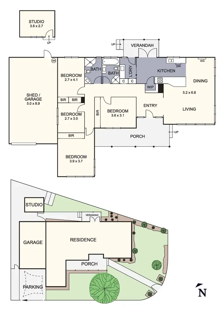 Floorplan of Homely house listing, 36 Berberis Crescent, Frankston VIC 3199