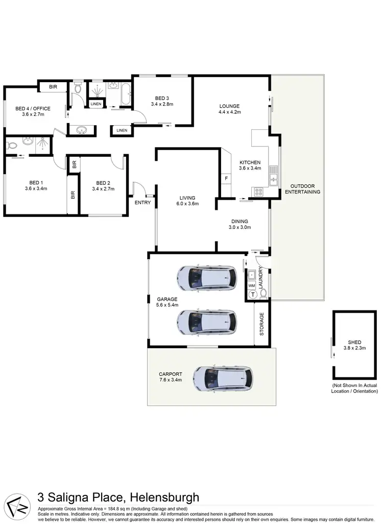 Floorplan of Homely house listing, 3 Saligna Place, Helensburgh NSW 2508