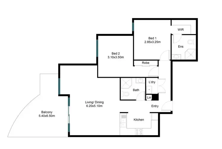 Floorplan of Homely apartment listing, 11/92 John Whiteway Drive, Gosford NSW 2250