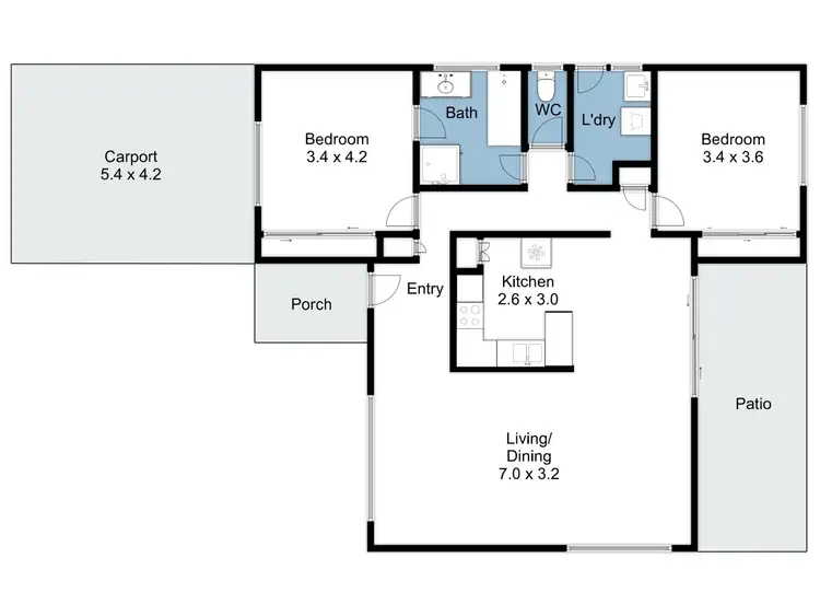 Floorplan of Homely house listing, 6 Arundel Street, Benalla VIC 3672
