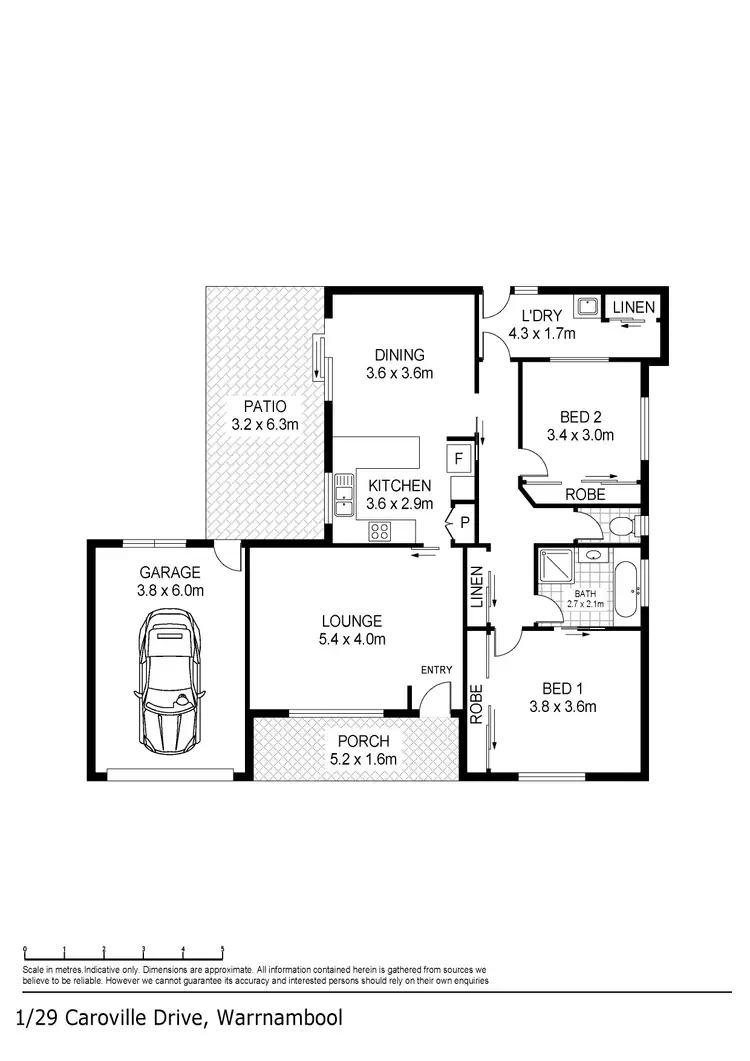 Floorplan of Homely house listing, 1/29 Caroville Drive, Warrnambool VIC 3280