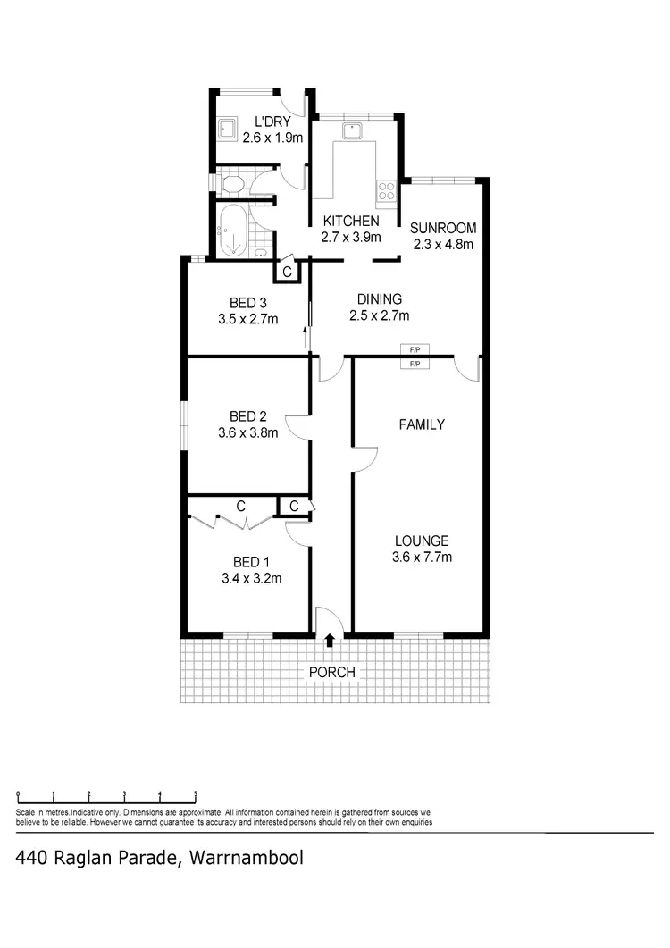 Floorplan of Homely house listing, 440 Raglan Parade, Warrnambool VIC 3280