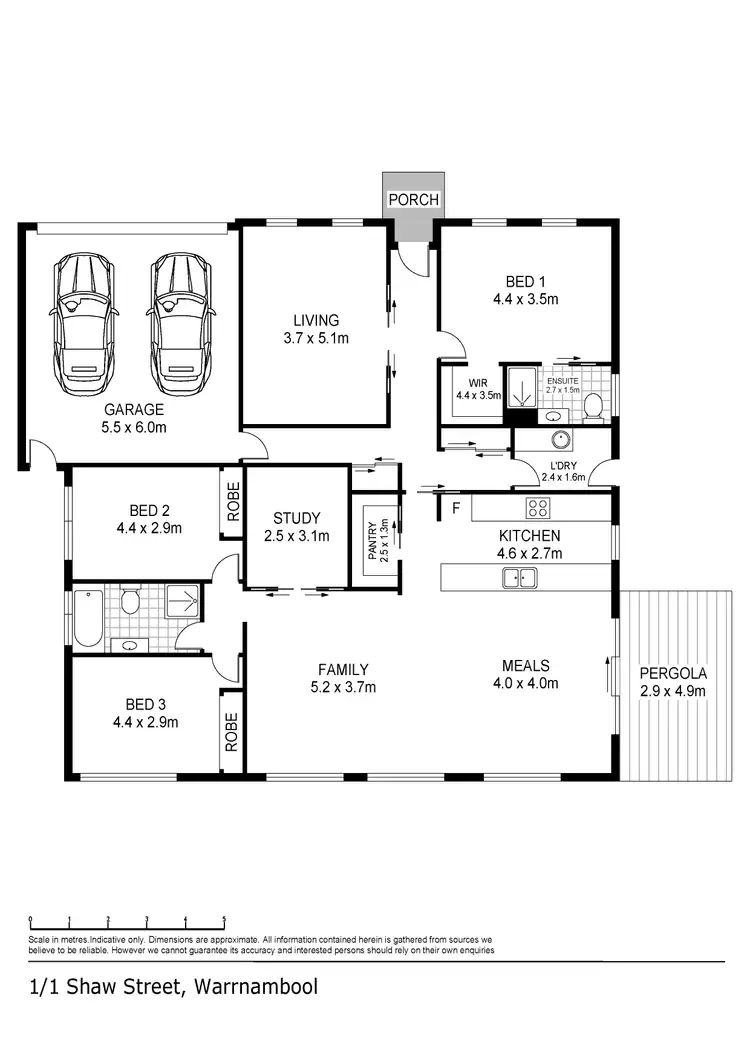 Floorplan of Homely house listing, 1/1 Shaw Street, Warrnambool VIC 3280