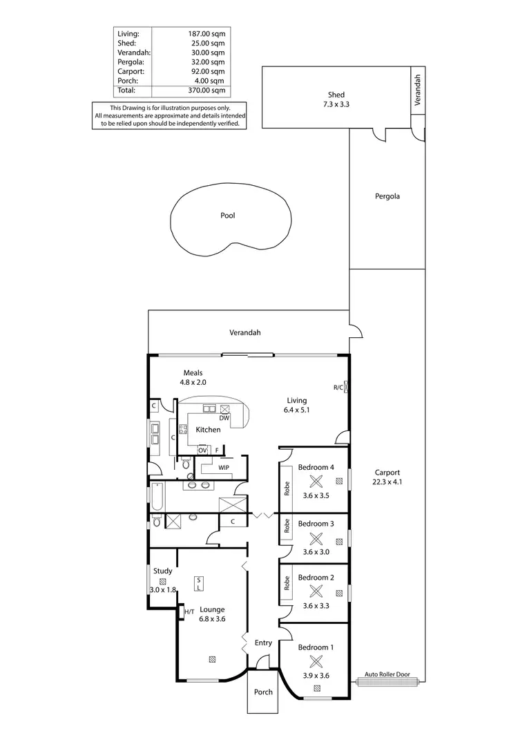 Floorplan of Homely house listing, 22 Brooklyn Avenue, Brooklyn Park SA 5032