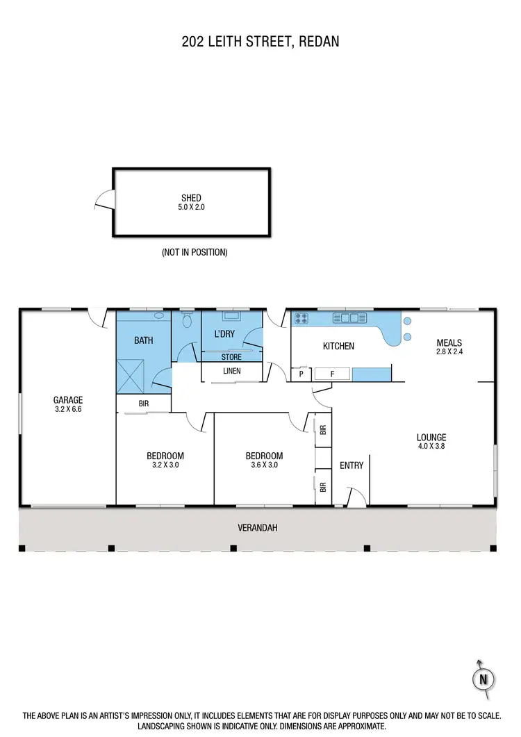 Floorplan of Homely house listing, 202 Leith Street, Redan VIC 3350