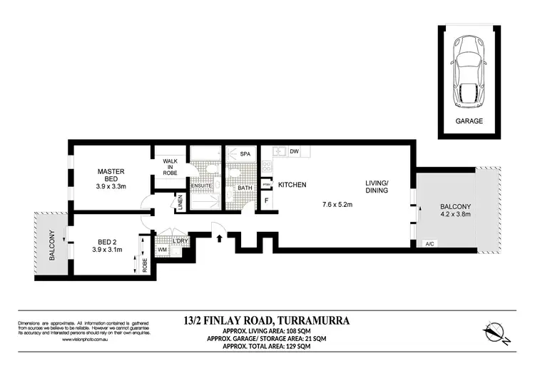 Floorplan of Homely apartment listing, 13/2 Finlay Road, Turramurra NSW 2074
