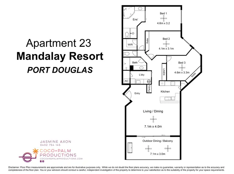 Floorplan of Homely apartment listing, 23/1-5 Sand Street, Port Douglas QLD 4877