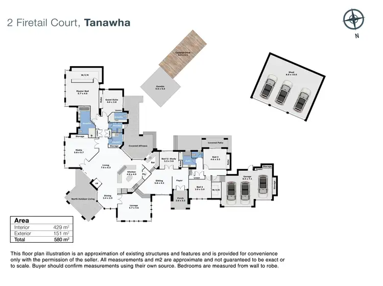 Floorplan of Homely house listing, 2 Firetail Court, Tanawha QLD 4556
