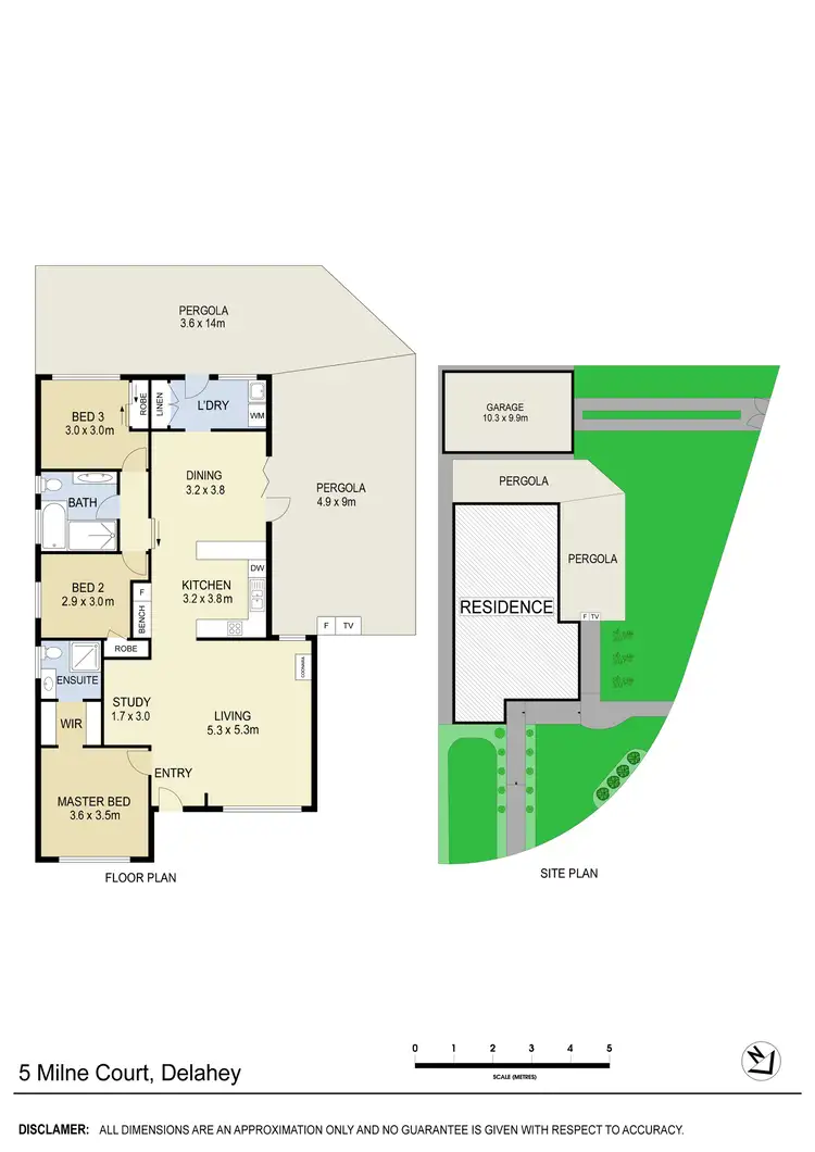 Floorplan of Homely house listing, 5 Milne Court, Delahey VIC 3037