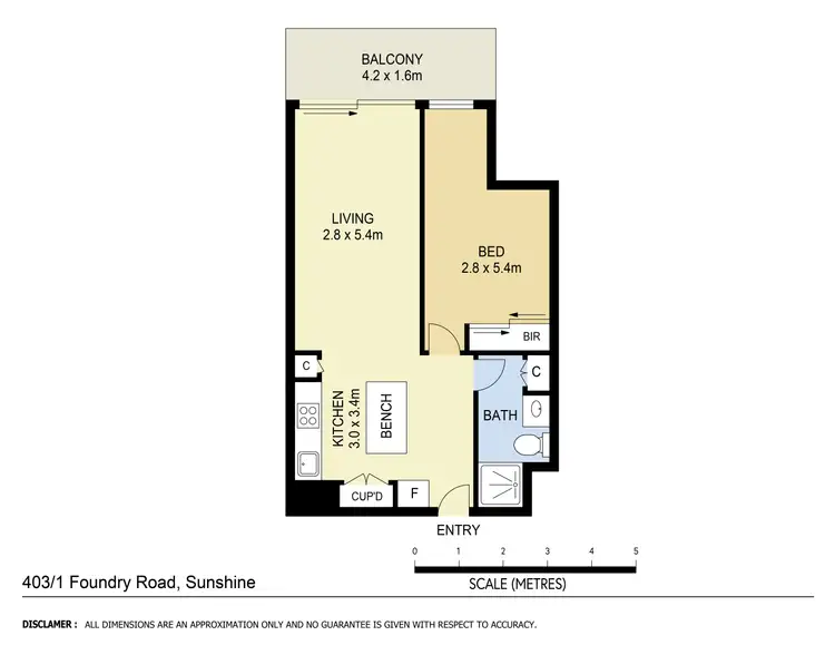 Floorplan of Homely apartment listing, 403/1 Foundry Road, Sunshine VIC 3020