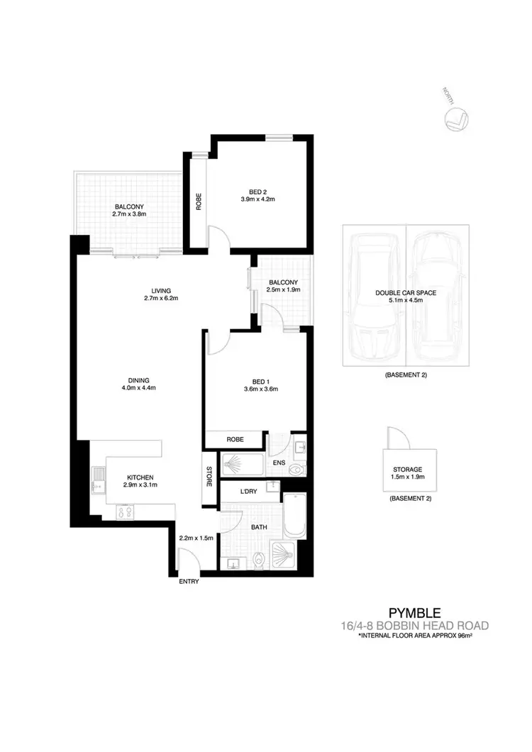 Floorplan of Homely apartment listing, 16/4 Bobbin Head Road, Pymble NSW 2073