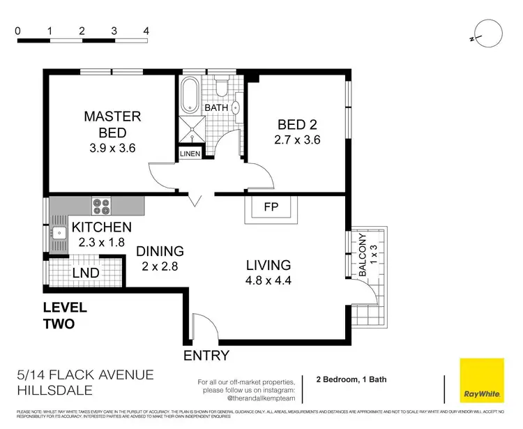 Floorplan of Homely apartment listing, 5/14 Flack Avenue, Hillsdale NSW 2036