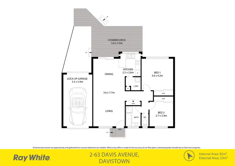 Floorplan of Homely villa listing, 2/63 Davis Avenue, Davistown NSW 2251