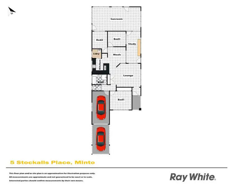 Floorplan of Homely house listing, 5 Stockalls Place, Minto NSW 2566