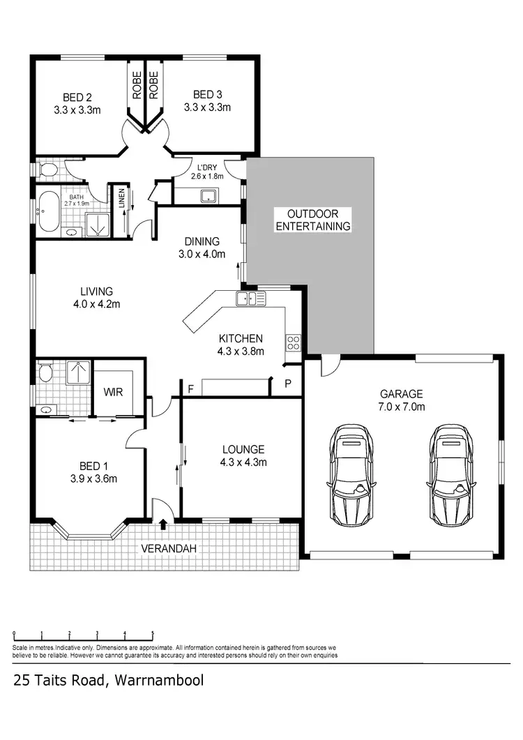 Floorplan of Homely house listing, 25 Taits Road, Warrnambool VIC 3280