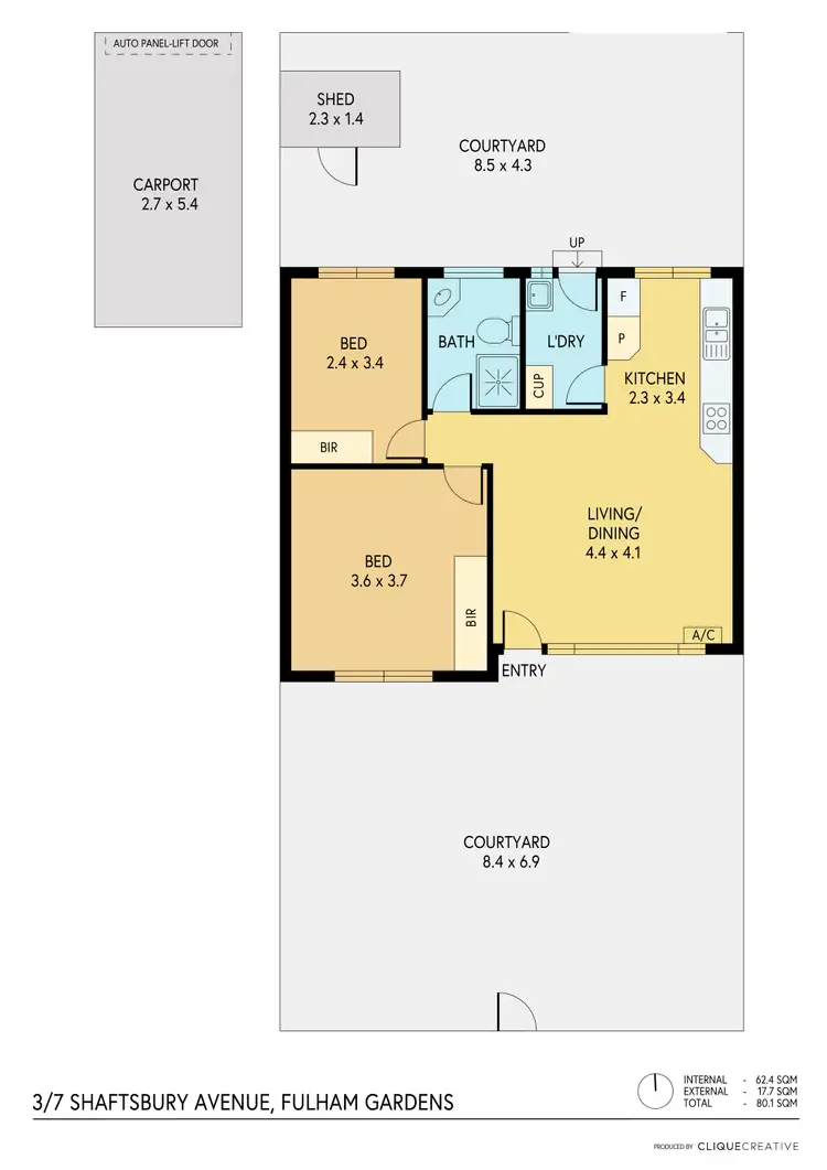 Floorplan of Homely house listing, 3/7 Shaftsbury Avenue, Fulham Gardens SA 5024