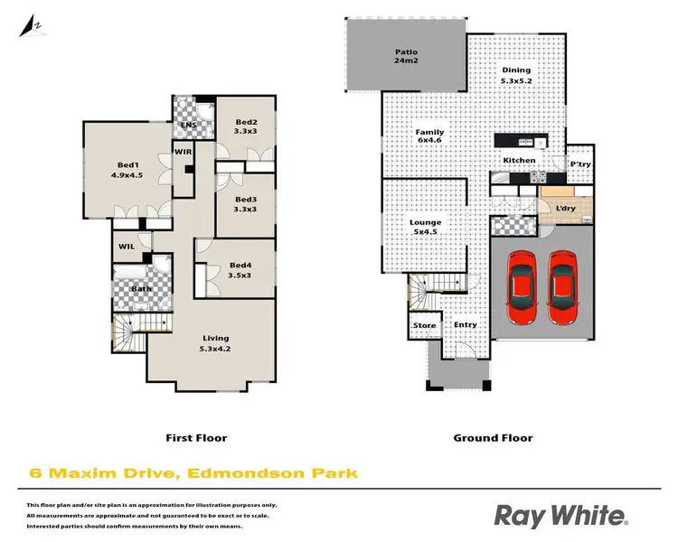 Floorplan of Homely house listing, 6 Maxim Drive, Edmondson Park NSW 2174