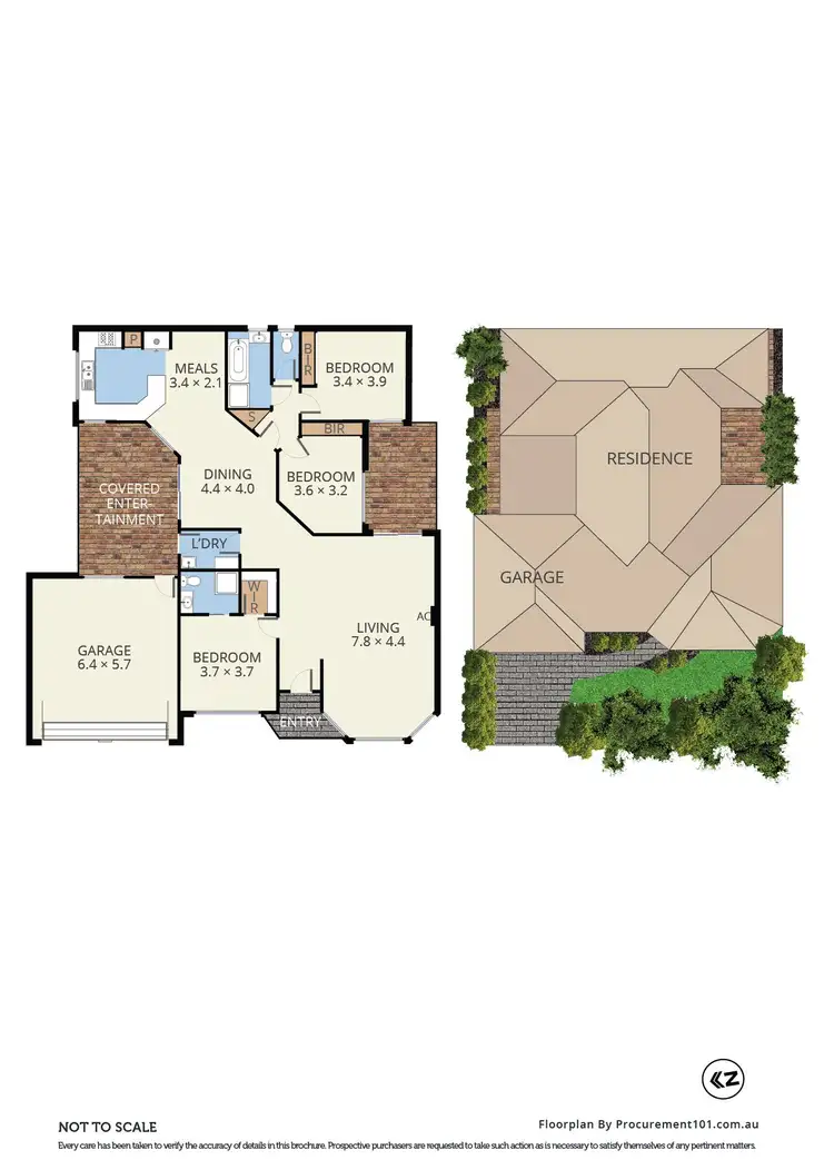Floorplan of Homely unit listing, 1/4 Myers Avenue, Glen Waverley VIC 3150