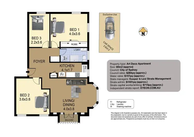 Floorplan of Homely apartment listing, 9/16-20 Kings Cross Road, Potts Point NSW 2011