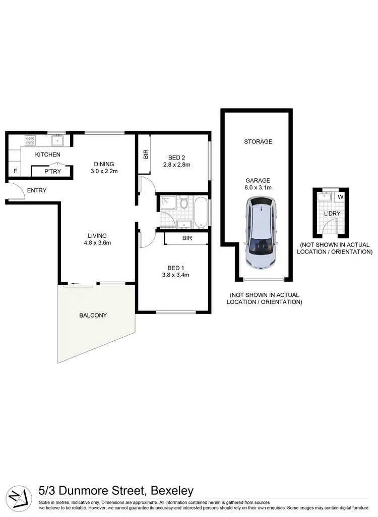 Floorplan of Homely unit listing, 5/3-7 Dunmore Street North, Bexley NSW 2207