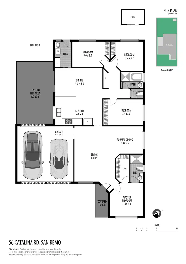 Floorplan of Homely house listing, 56 Catalina Road, San Remo NSW 2262
