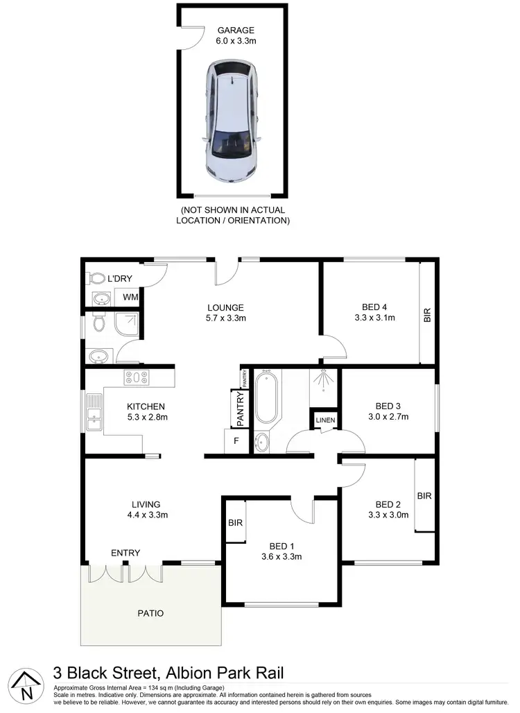 Floorplan of Homely house listing, 3 Black Street, Albion Park Rail NSW 2527