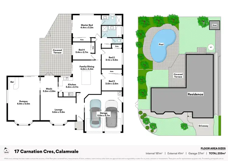 Floorplan of Homely house listing, 17 Carnation Crescent, Calamvale QLD 4116