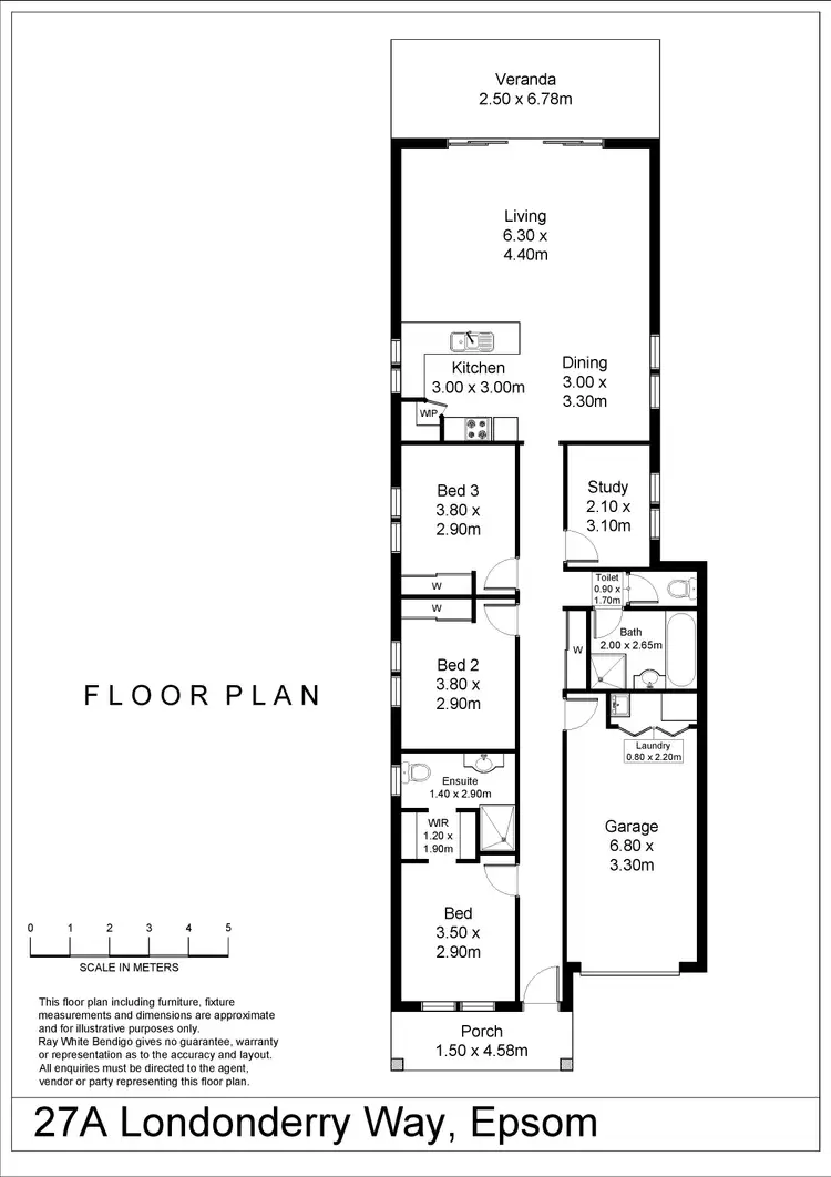 Floorplan of Homely house listing, 27A Londonderry Way, Epsom VIC 3551