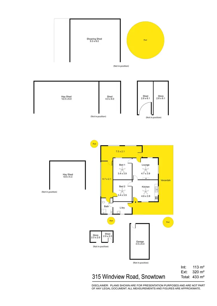 Floorplan of Homely rural property listing, 314 Windview Road, Snowtown SA 5520